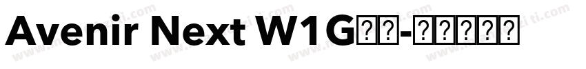 Avenir Next W1G字体字体转换